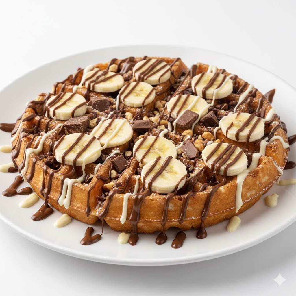 صورة وافل ميكس شوكلت و موز